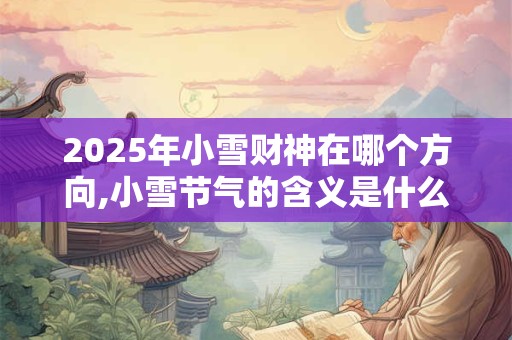 2025年小雪财神在哪个方向,小雪节气的含义是什么？