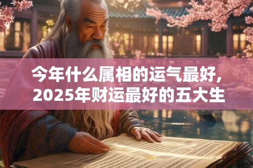 今年什么属相的运气最好, 2025年财运最好的五大生肖