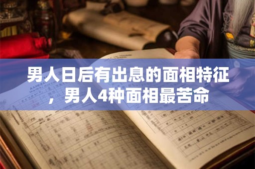 男人日后有出息的面相特征，男人4种面相最苦命