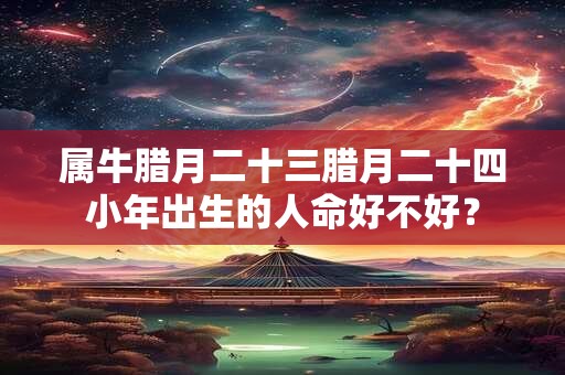 属牛腊月二十三腊月二十四小年出生的人命好不好？