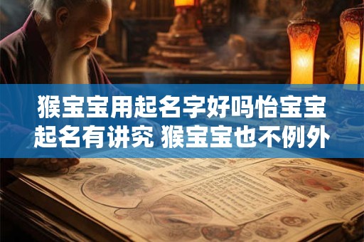 猴宝宝用起名字好吗怡宝宝起名有讲究 猴宝宝也不例外！