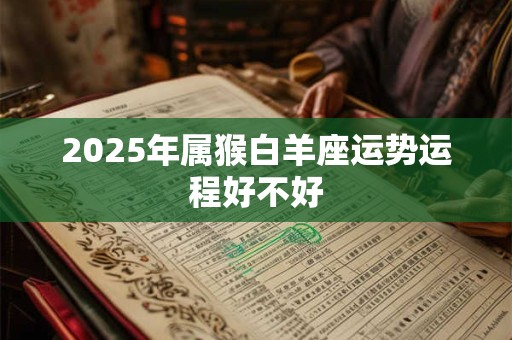 2025年属猴白羊座运势运程好不好
