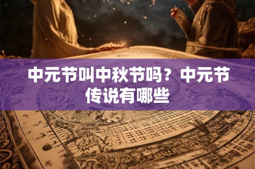 中元节叫中秋节吗？中元节传说有哪些