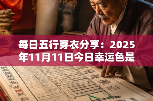 每日五行穿衣分享：2025年11月11日今日幸运色是什么