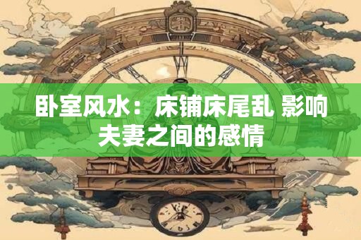 卧室风水：床铺床尾乱 影响夫妻之间的感情