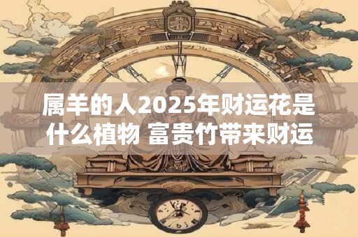 属羊的人2025年财运花是什么植物 富贵竹带来财运机遇 属羊的人2025年财运花是什么植物 富贵竹带来财运机遇