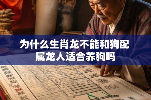 为什么生肖龙不能和狗配 属龙人适合养狗吗
