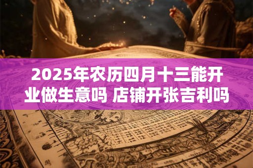 2025年农历四月十三能开业做生意吗 店铺开张吉利吗
