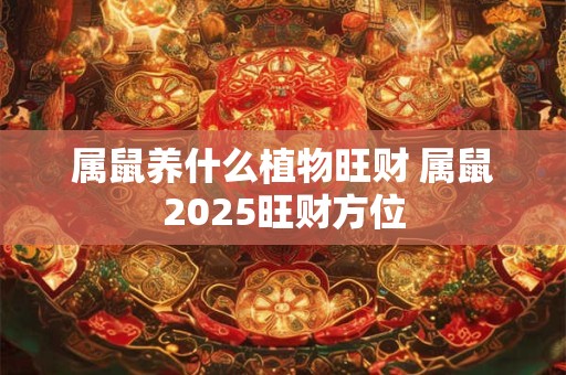 属鼠养什么植物旺财 属鼠2025旺财方位