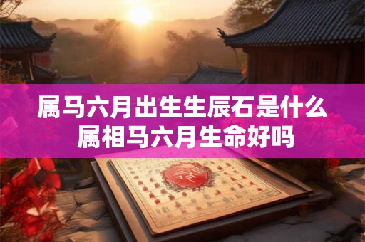 属马六月出生生辰石是什么 属相马六月生命好吗