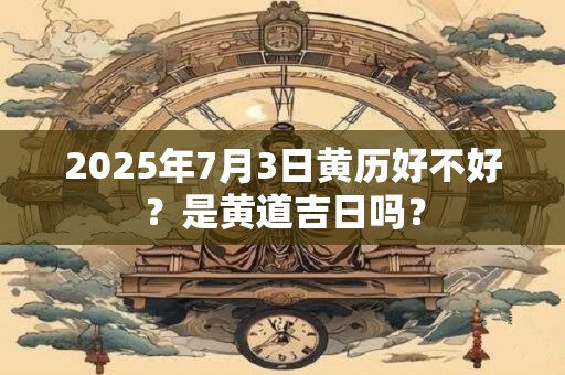 2025年7月3日黄历好不好？是黄道吉日吗？