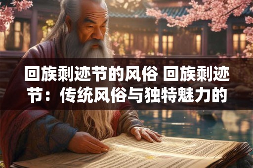 回族剩迹节的风俗 回族剩迹节：传统风俗与独特魅力的展示