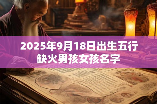 2026年9月18日出生五行缺火男孩女孩名字