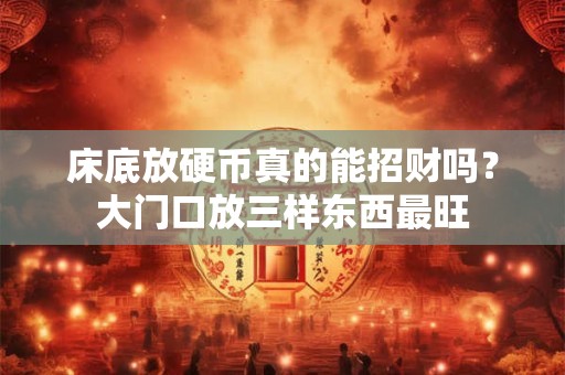床底放硬币真的能招财吗？大门口放三样东西最旺