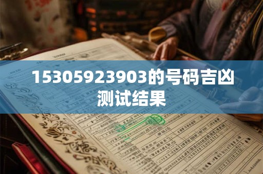 15305923903的号码吉凶测试结果
