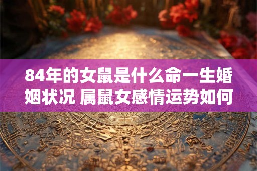 84年的女鼠是什么命一生婚姻状况 属鼠女感情运势如何