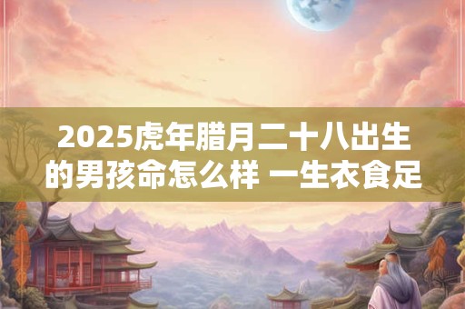 2025虎年腊月二十八出生的男孩命怎么样 一生衣食足用