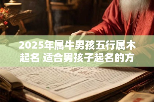 2025年属牛男孩五行属木起名 适合男孩子起名的方法