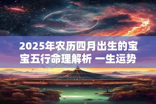 2025年农历四月出生的宝宝五行命理解析 一生运势顺利
