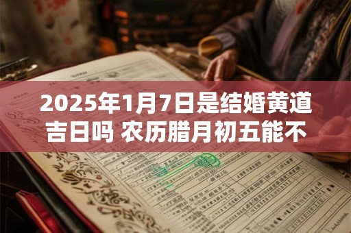 2025年1月7日是结婚黄道吉日吗 农历腊月初五能不能办婚礼