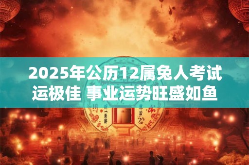 2025年公历12属兔人考试运极佳 事业运势旺盛如鱼得水