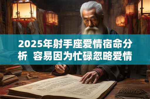 2025年射手座爱情宿命分析  容易因为忙碌忽略爱情
