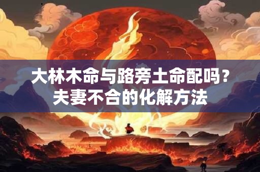 大林木命与路旁土命配吗？夫妻不合的化解方法