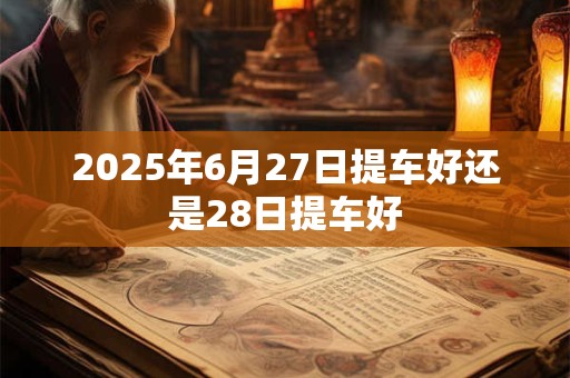 2025年6月27日提车好还是28日提车好