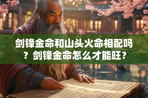 剑锋金命和山头火命相配吗？剑锋金命怎么才能旺？