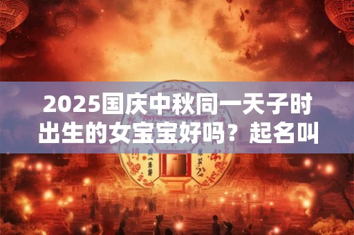 2025国庆中秋同一天子时出生的女宝宝好吗？起名叫什么？
