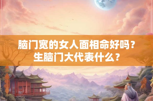 脑门宽的女人面相命好吗？生脑门大代表什么？