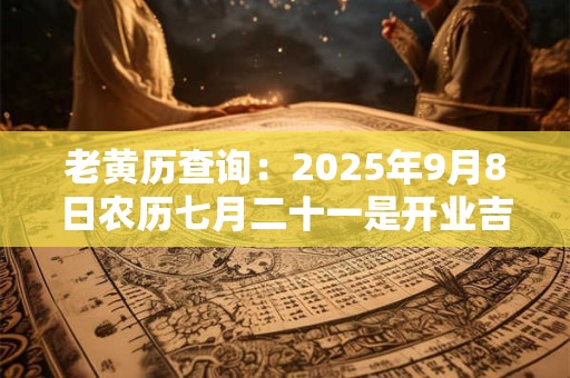 老黄历查询：2025年9月8日农历七月二十一是开业吉日吗
