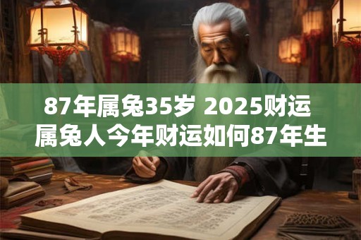 87年属兔35岁 2025财运 属兔人今年财运如何87年生