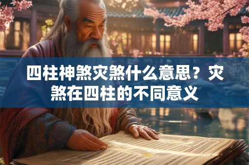 四柱神煞灾煞什么意思？灾煞在四柱的不同意义