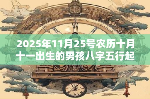 2025年11月25号农历十月十一出生的男孩八字五行起名字