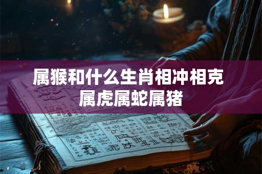 属猴和什么生肖相冲相克 属虎属蛇属猪