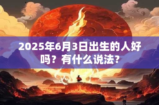 2026年6月3日出生的人好吗?有什么说法? 2026年6月3日出生的人好吗?有什么说法?
