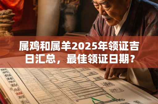 属鸡和属羊2025年领证吉日汇总，最佳领证日期？