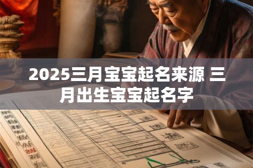2025三月宝宝起名来源 三月出生宝宝起名字