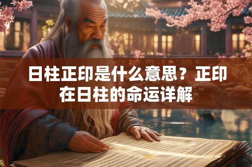 日柱正印是什么意思？正印在日柱的命运详解