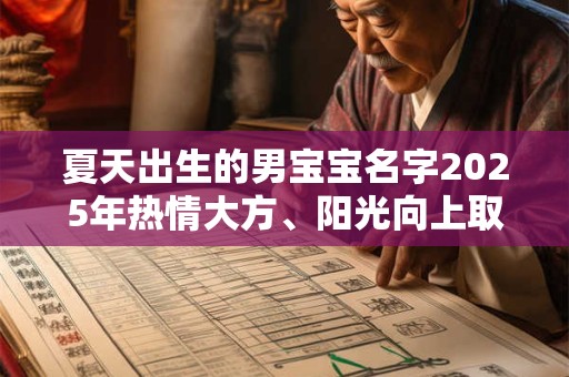 夏天出生的男宝宝名字2025年热情大方、阳光向上取名推荐