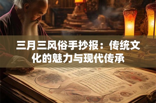 三月三风俗手抄报:传统文化的魅力与现代传承 三月三风俗手抄报:传统文化的魅力与现代传承