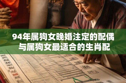 94年属狗女晚婚注定的配偶 与属狗女最适合的生肖配对