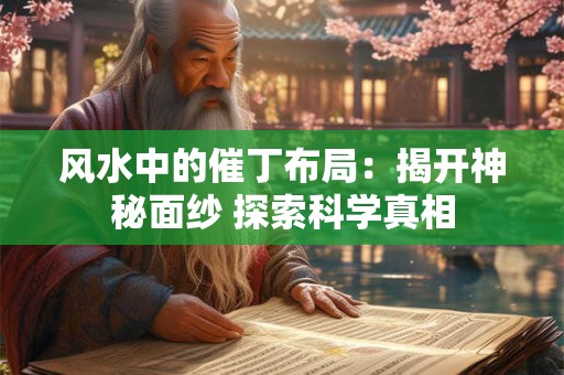风水中的催丁布局:揭开神秘面纱 探索科学真相 风水中的催丁布局:揭开神秘面纱 探索科学真相