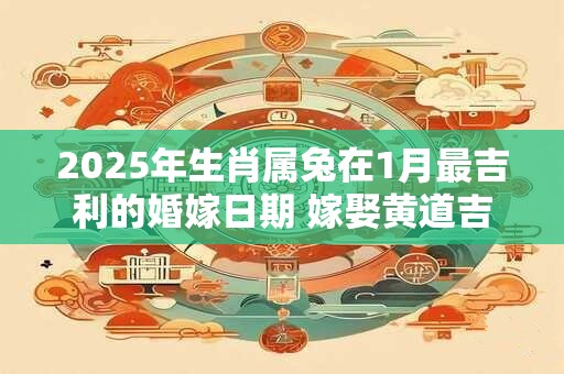 2025年生肖属兔在1月最吉利的婚嫁日期 嫁娶黄道吉日