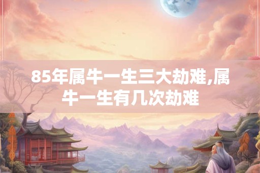 85年属牛一生三大劫难,属牛一生有几次劫难