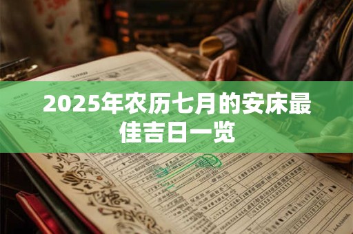 2026年农历七月的安床最佳吉日一览 2026年农历七月的安床最佳吉日一览