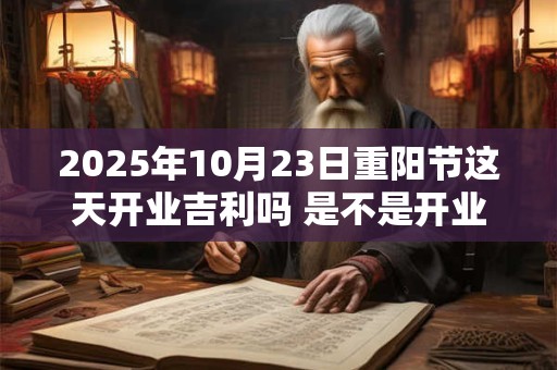 2025年10月23日重阳节这天开业吉利吗 是不是开业吉日.