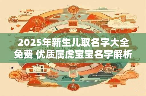 详细阅读:2025年新生儿取名字大全免费 优质属虎宝宝名字解析 2025年新生儿取名字大全免费 优质属虎宝宝名字解析