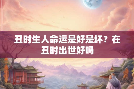 丑时生人命运是好是坏？在丑时出世好吗